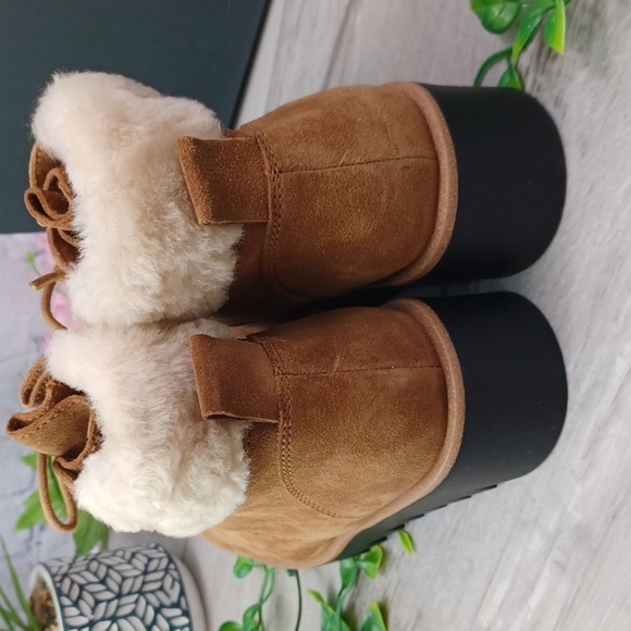 Eileen Fisher Kenille Sport Suede Real Fur Bootie NIB - Picture 6 of 10